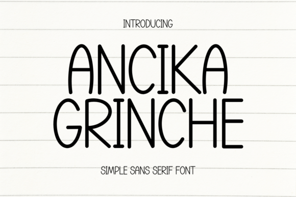 Ancika Grinche: A Modern Sans Serif for Web Design