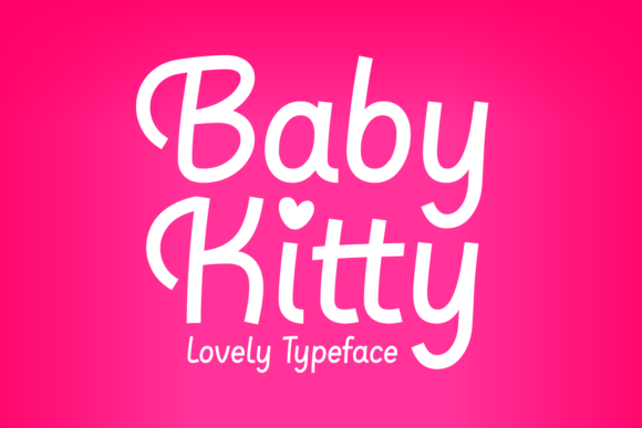 Baby Kitty Font: A Charming Sans Serif for Playful Designs
