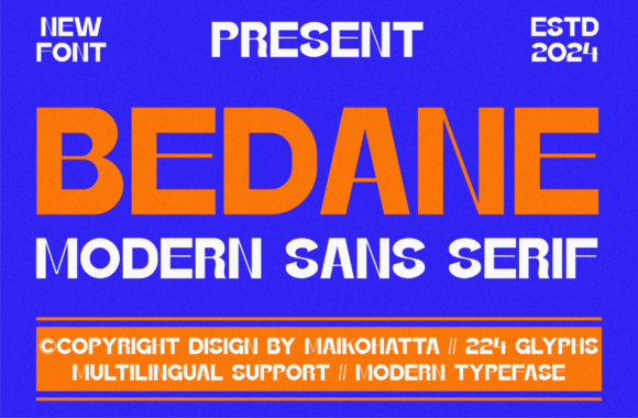 Bedane: The Bold Sans Serif Font for Your Brand