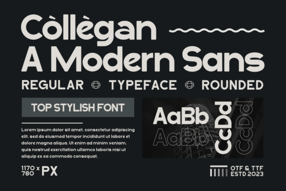 Collegan: A Modern Sans Serif Font for Business