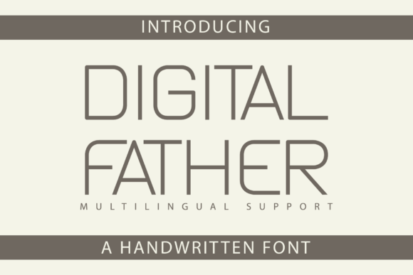 Digital Father: A Clean Retro Sans Serif Font for Business