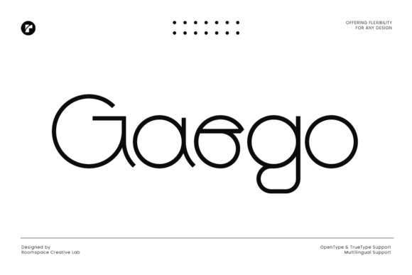Gaego: A Modern Sans Serif Font for Makers