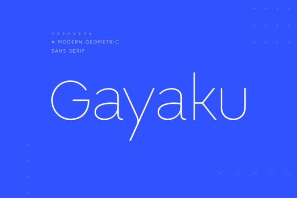 Gayaku: A Modern Sans Serif Font for Branding