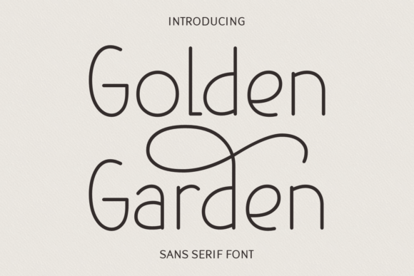 Golden Garden: A Modern Sans Serif Font for Brands