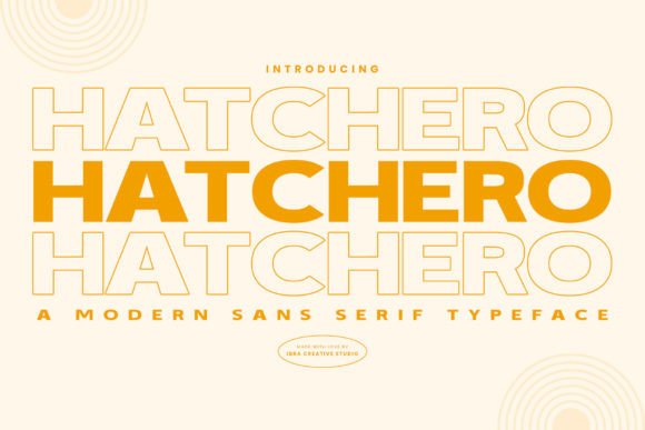 Hatchero: A Modern Sans Serif Font for Makers