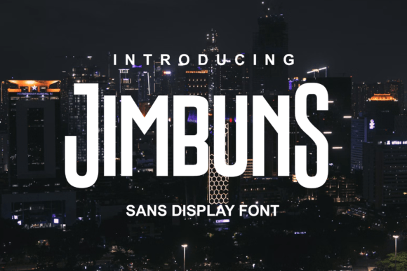 Jimbuns: A Bold Sans Serif Font for Crafters