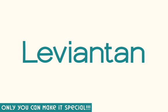 Leviantan: A Hand-Drawn Sans Serif Font for Crafters
