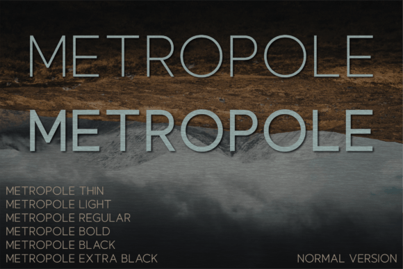 Metropole Font: Elevating Digital Branding with Modern Elegance