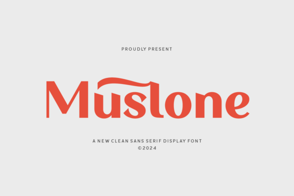 Muslone: A Clean Sans Serif Font for Modern Branding