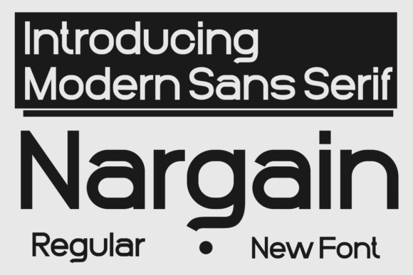 Nargain: The Modern Sans Serif Font for Bold Campaigns