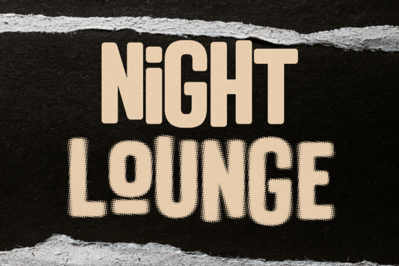 Night Lounge: A Tall Sans Serif Font for Crafters