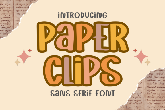 Paper Clips: A Playful Handwritten Sans Serif Font