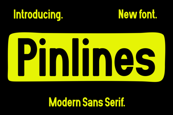 Pinlines: A Modern Sans Serif Font for Editorial Design