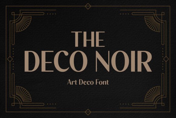 The Deco Noir: A Premium Font for Business Branding