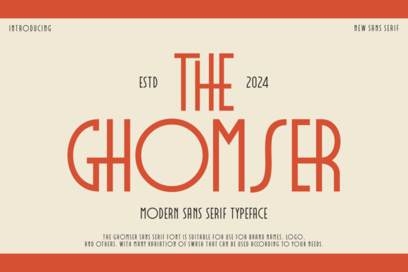 The Ghomser: A Clean Sans Serif Font for Modern Campaign Design
