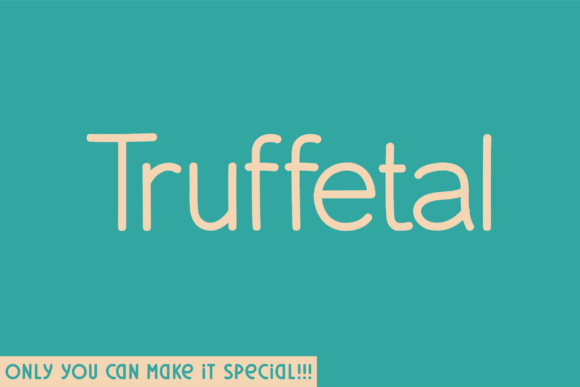 Truffetal: A Handwritten Sans Serif for Editorial Design