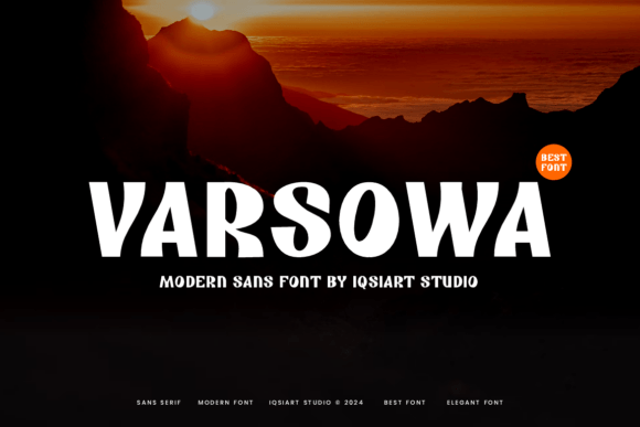 Varsowa: A Modern Sans Serif Font for Editorial Design